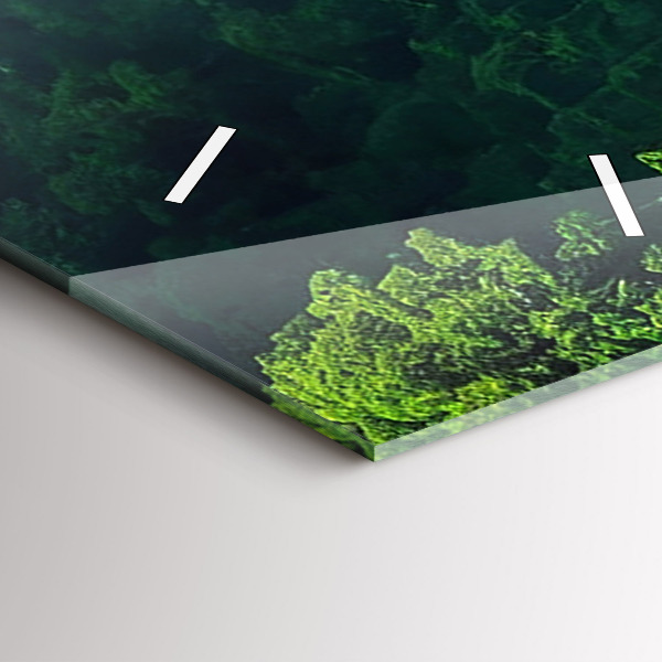 Téglalap alakú üvegóra Thaiföld természeti tája