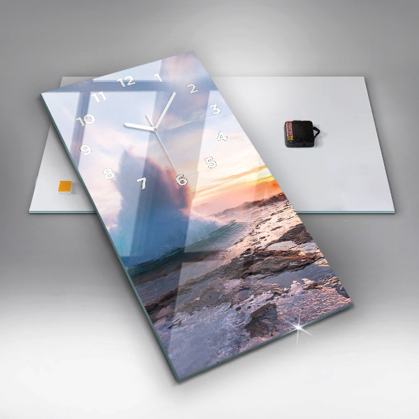 Téglalap alakú üvegóra Gejzír Izland szigetén