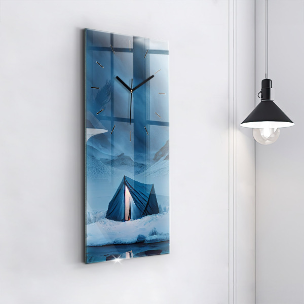 Téglalap alakú üvegóra Sátor Izland hegyei között