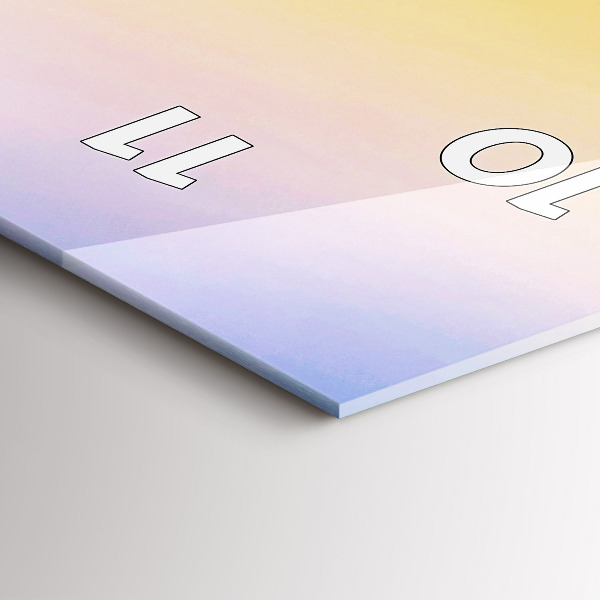 Téglalap alakú üvegóra Jéghegy és napkelte