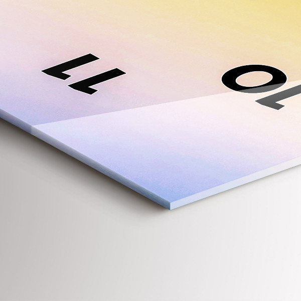 Téglalap alakú üvegóra Jéghegy és napkelte