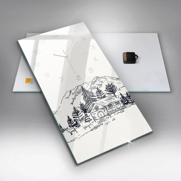 Téglalap alakú üvegóra Rajzfilm város