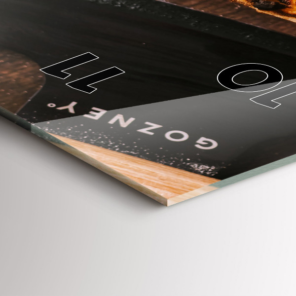 Téglalap alakú üvegóra Olasz pizza