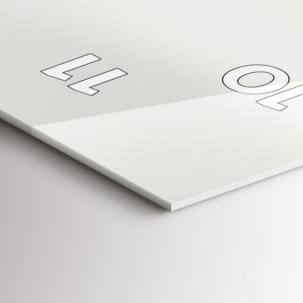 Téglalap alakú üvegóra Erdei táj