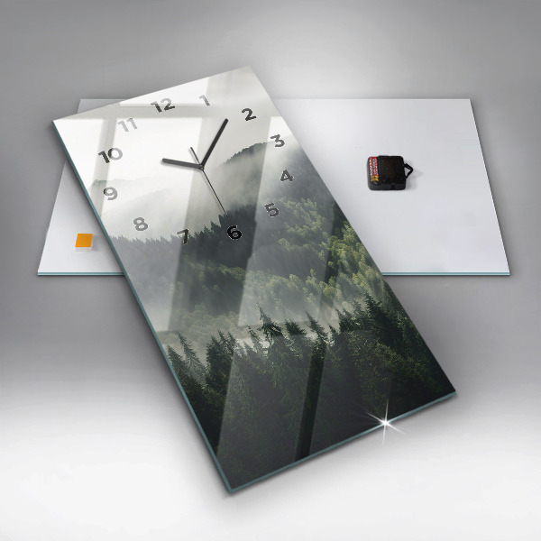 Téglalap alakú üvegóra Erdei táj