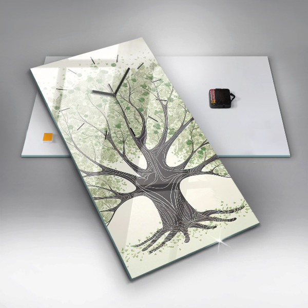 Téglalap alakú üvegóra Nagy fa természet