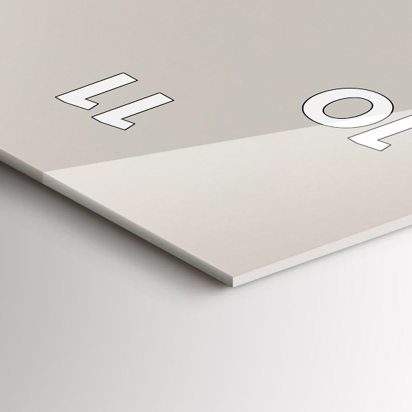 Téglalap alakú üvegóra Absztrakt arany hegyek