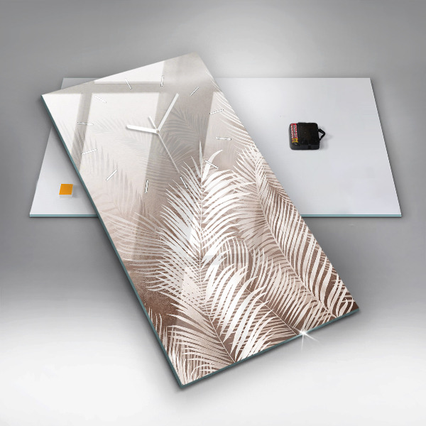 Téglalap alakú üvegóra Trópusi boho levelek