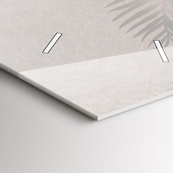 Téglalap alakú üvegóra Trópusi boho levelek