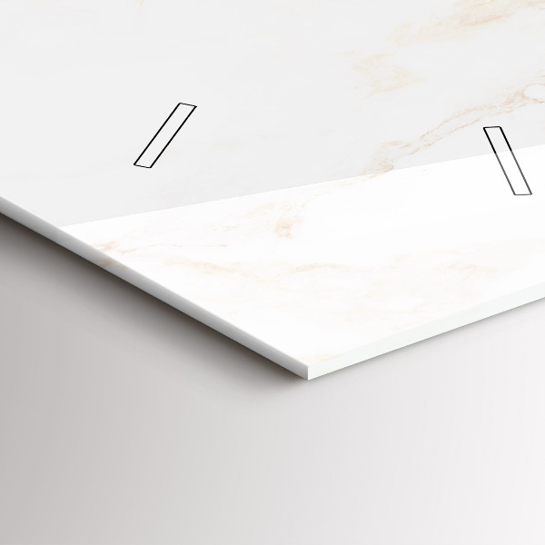 Téglalap alakú üvegóra Elegáns márvány