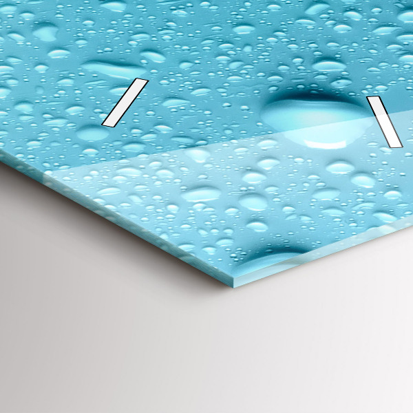 Téglalap alakú üvegóra Vízcseppek az üvegen