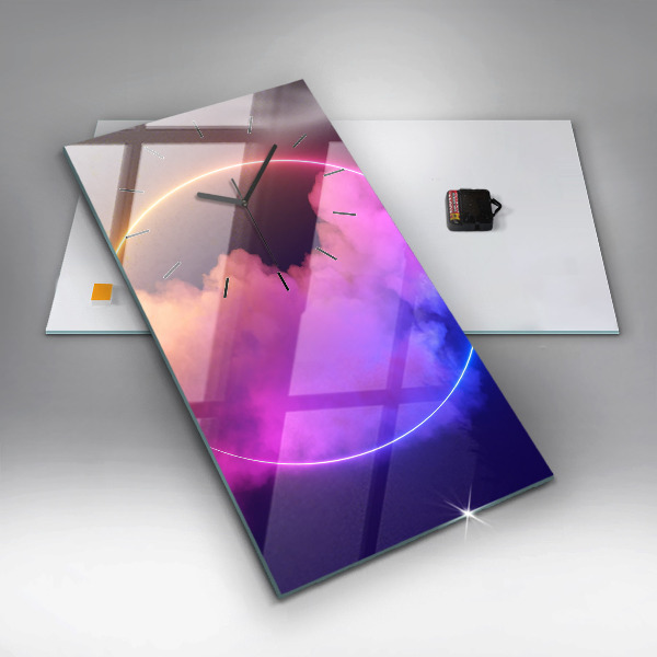 Téglalap alakú üvegóra 3D füst absztrakt