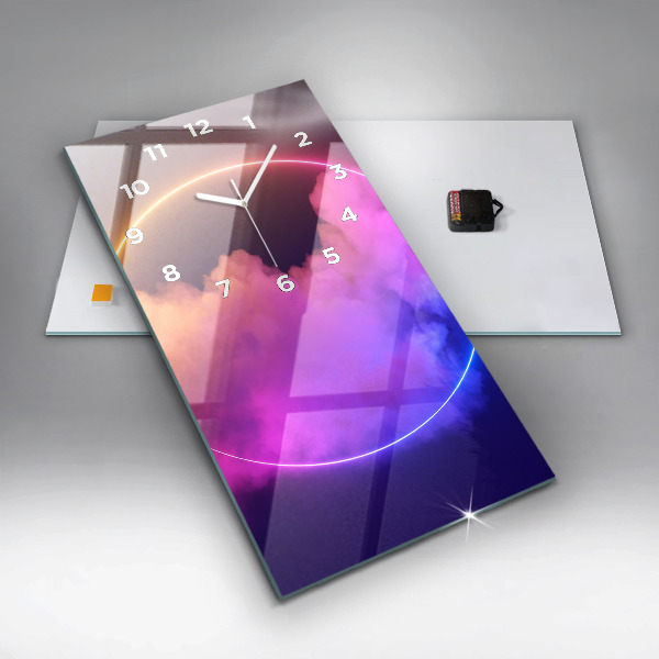 Téglalap alakú üvegóra 3D füst absztrakt