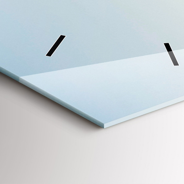 Téglalap alakú üvegóra Hegyek és mező