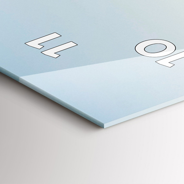 Téglalap alakú üvegóra Hegyek és mező