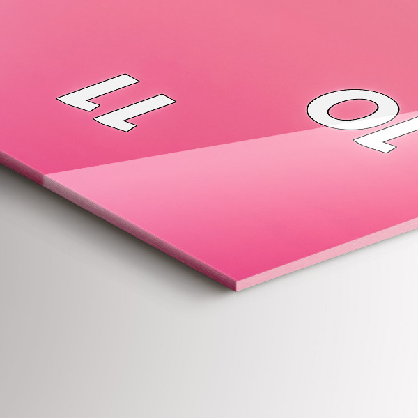 Téglalap alakú üvegóra Ég és hegy gradiens