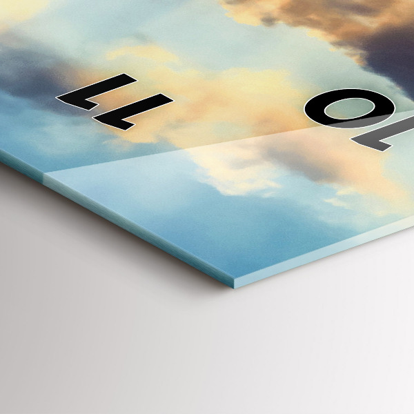 Téglalap alakú üvegóra Naplemente a tengerparton