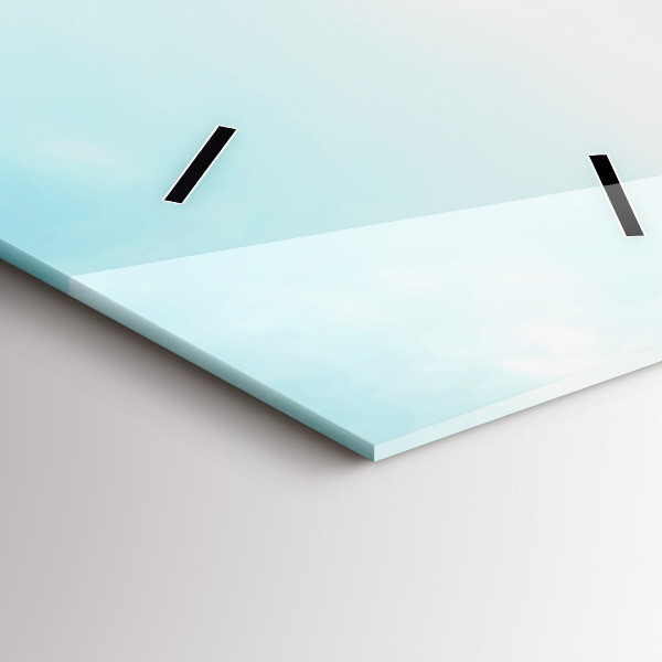 Téglalap alakú üvegóra Csónakok a tavon