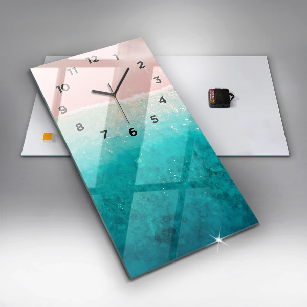 Téglalap alakú üvegóra Tengerparti homok