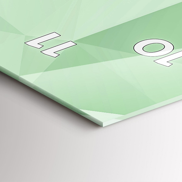 Téglalap alakú üvegóra Háromszögek absztrakt