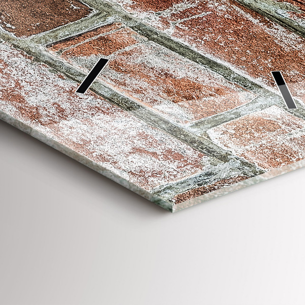 Téglalap alakú üvegóra Téglafal