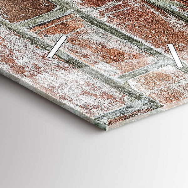 Téglalap alakú üvegóra Téglafal