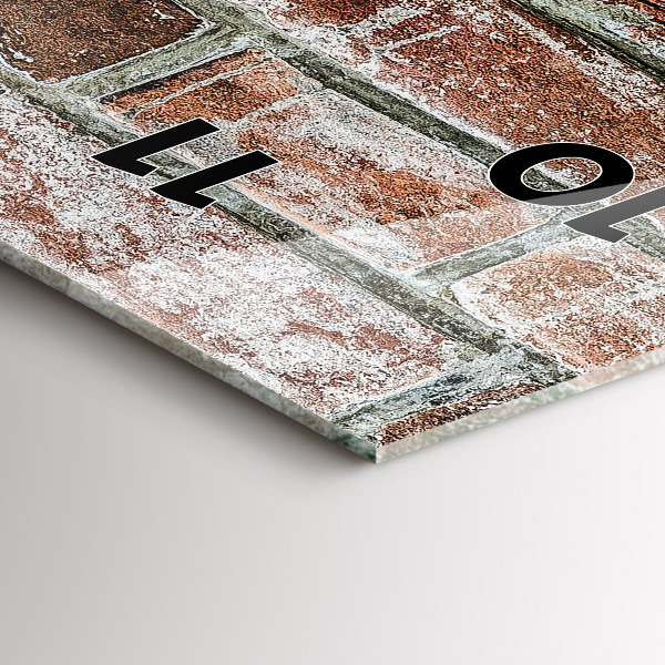 Téglalap alakú üvegóra Téglafal