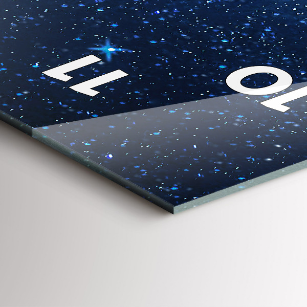 Téglalap alakú üvegóra Éjszakai égbolt