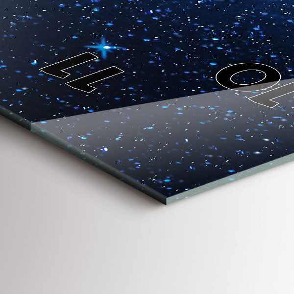 Téglalap alakú üvegóra Éjszakai égbolt