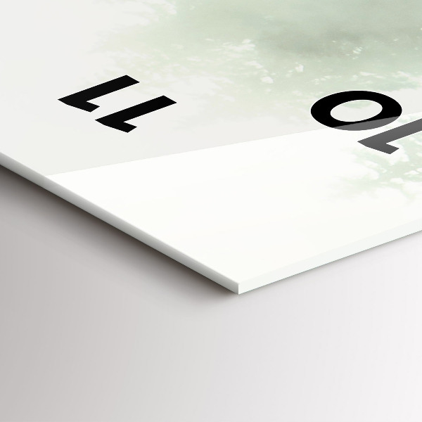 Téglalap alakú üvegóra Ködös erdő