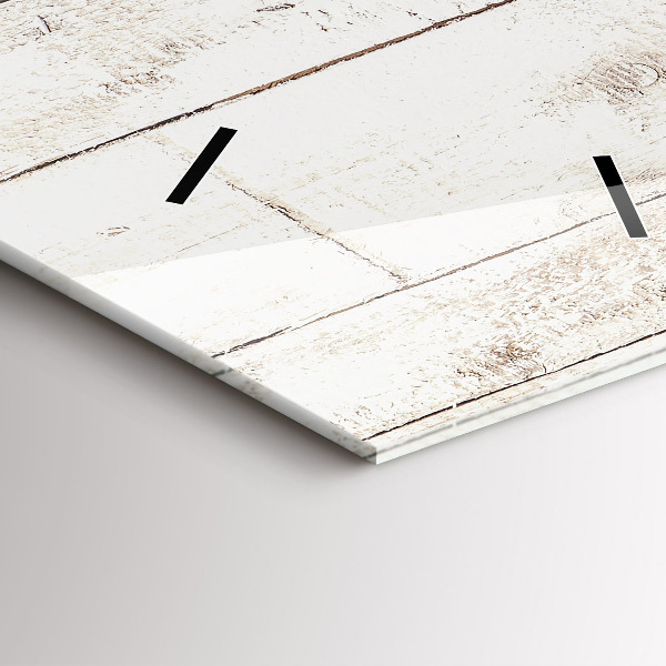 Téglalap alakú üvegóra Világos fa deszkák