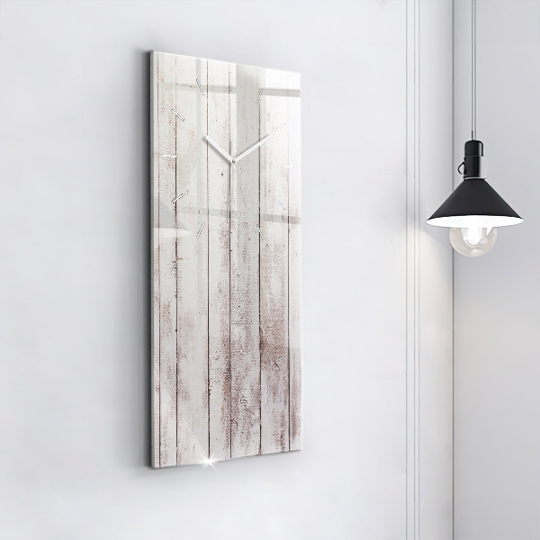 Téglalap alakú üvegóra Világos fa deszkák