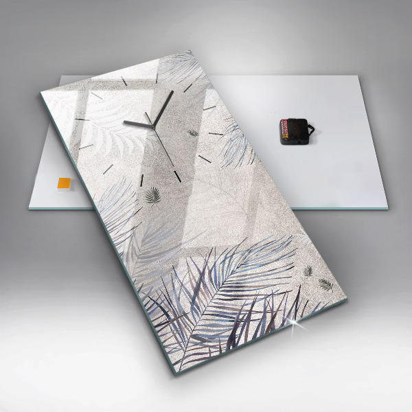 Téglalap alakú üvegóra Pálmalevél