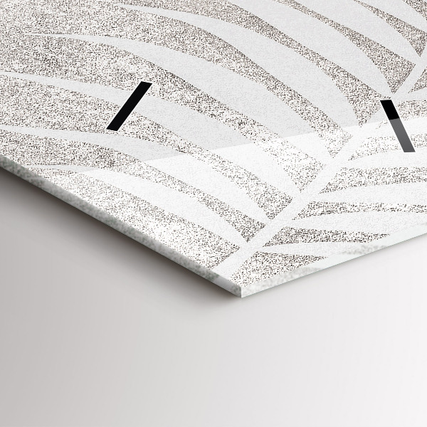 Téglalap alakú üvegóra Pálmalevél