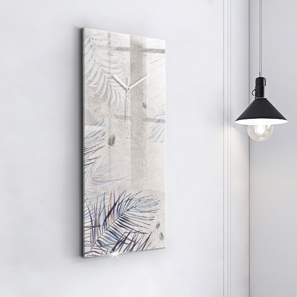 Téglalap alakú üvegóra Pálmalevél