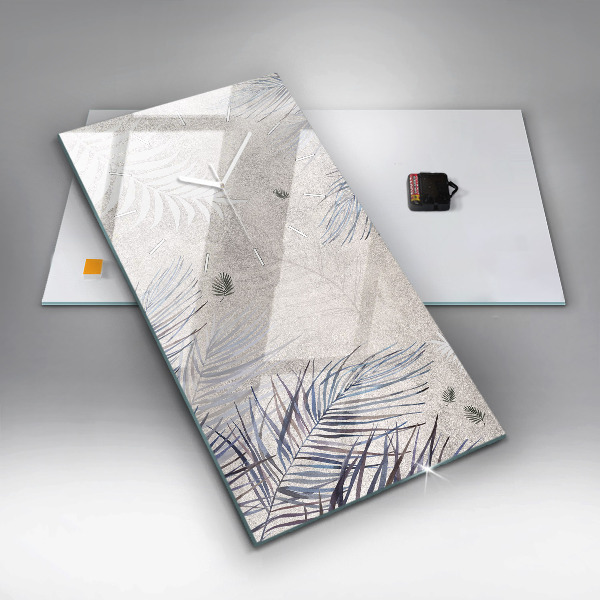 Téglalap alakú üvegóra Pálmalevél