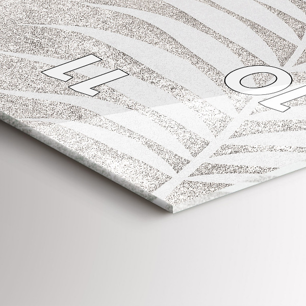 Téglalap alakú üvegóra Pálmalevél