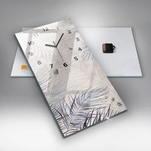 Téglalap alakú üvegóra Pálmalevél