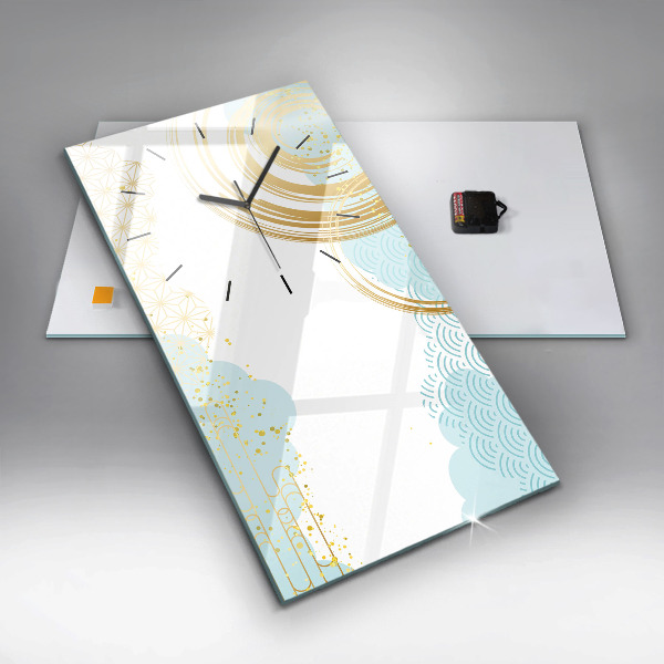 Téglalap alakú üvegóra Dekoratív minta