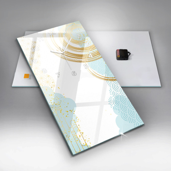 Téglalap alakú üvegóra Dekoratív minta