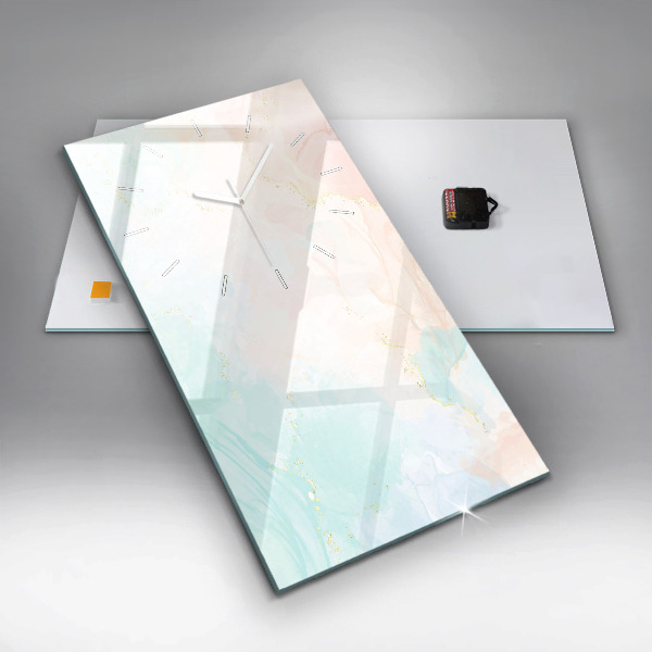 Téglalap alakú üvegóra Akvarell márvány