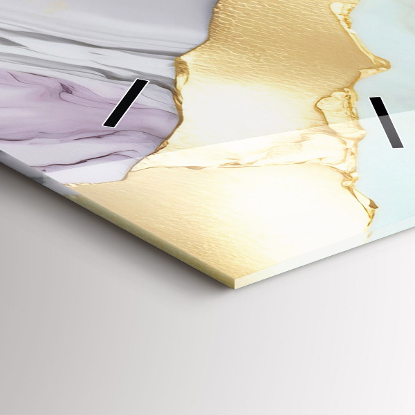 Téglalap alakú üvegóra Márvány minta