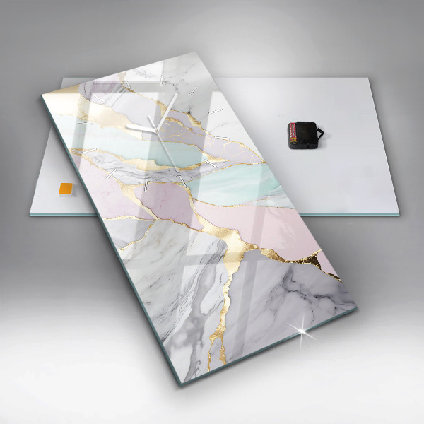 Téglalap alakú üvegóra Márvány minta