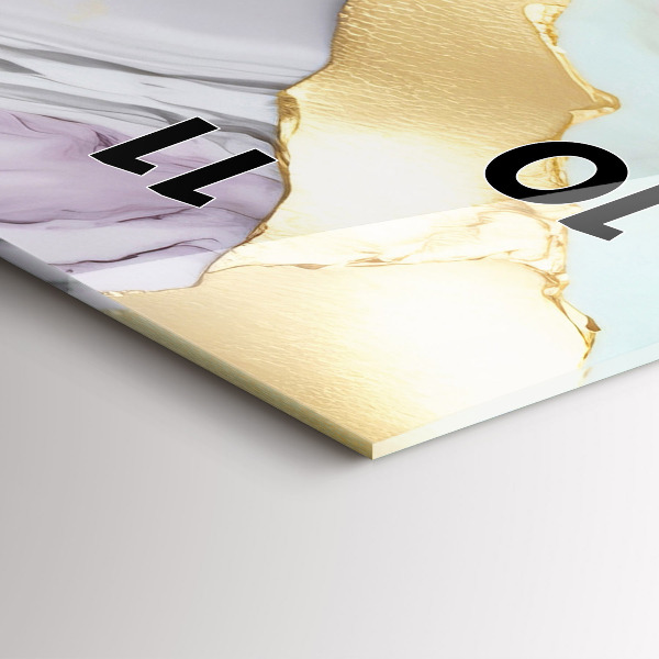 Téglalap alakú üvegóra Márvány minta