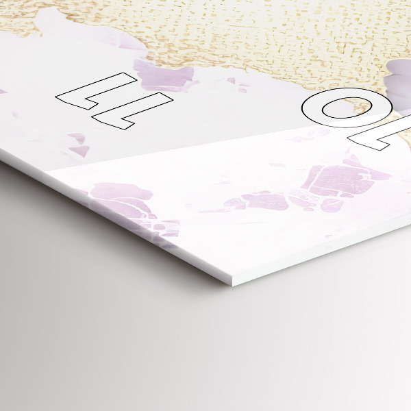 Téglalap alakú üvegóra Pasztell márvány