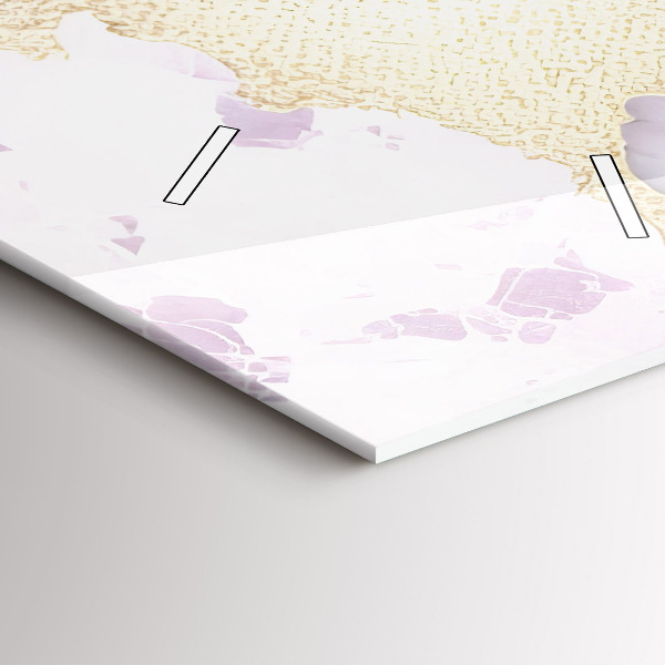 Téglalap alakú üvegóra Pasztell márvány