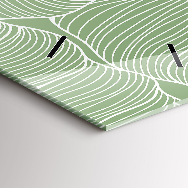 Téglalap alakú üvegóra Természetes mintát hagy