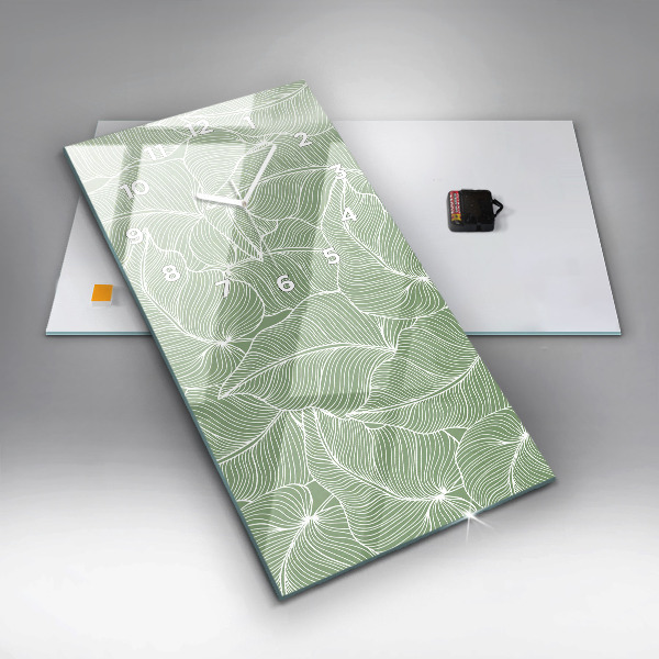 Téglalap alakú üvegóra Természetes mintát hagy