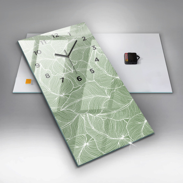 Téglalap alakú üvegóra Természetes mintát hagy