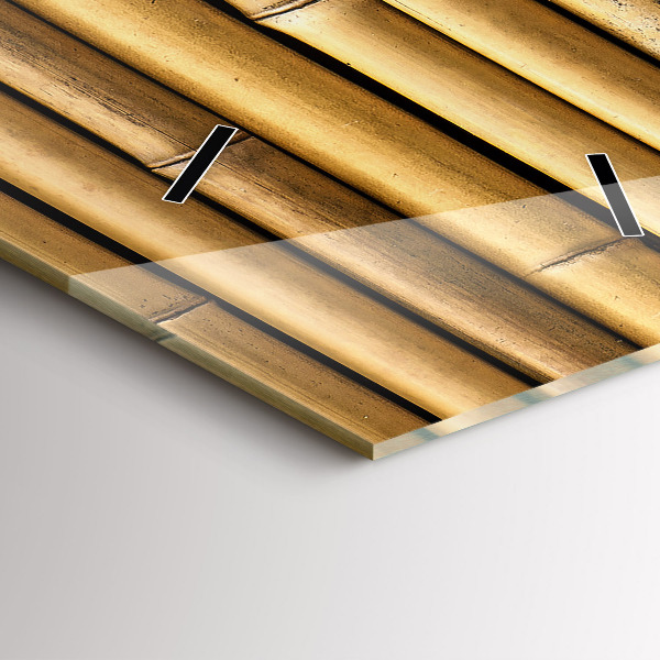 Téglalap alakú üvegóra Bambusz rudak